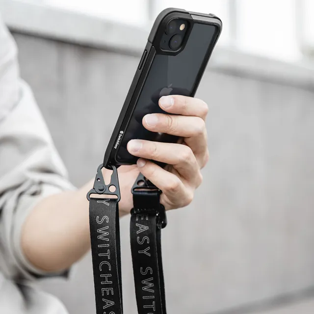 【魚骨牌 SwitchEasy】iPhone 13 Pro 6.1吋 Odyssey 掛繩軍規防摔金屬手機殼(頸掛殼 吊繩殼 背帶殼)