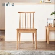 【hoi! 好好生活】林氏木業北歐自然白橡木餐椅兩入組 BH1S