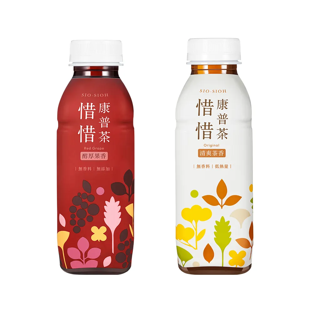 【惜惜】康普茶420ML x 4入(清爽茶香 / 醇厚果香)