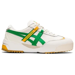 【Onitsuka Tiger】鬼塚虎 官方旗艦店 DELEGATION EX 休閒鞋 白底綠邊(1183A559-100)