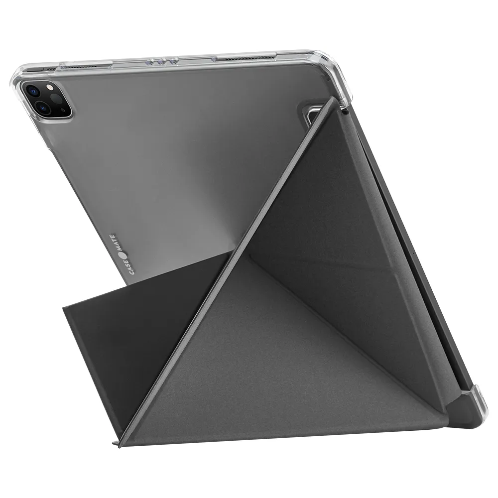 【CASE-MATE】美國 Case●Mate 多角度站立保護殼 iPad Pro 12.9吋 第三/四/五/六代 - 時尚黑