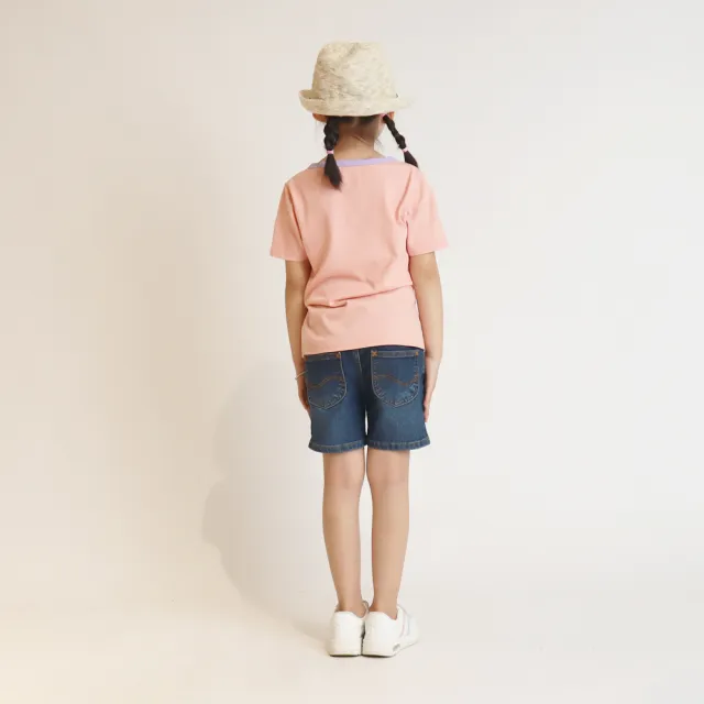 【Lee 官方旗艦】童裝 短袖T恤 / 粉彩帆船 兔兔粉 標準版型(LL2001973XW)