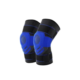 【A-ZEAL】3D針織全方位專業運動護膝(加壓綁帶/彈簧支撐/加大緩衝墊-SP7066-買一只送一只-共2只-快速到貨)