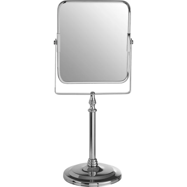 【Premier】Cassini長方高腳桌鏡 銀36cm(鏡子 化妝鏡)