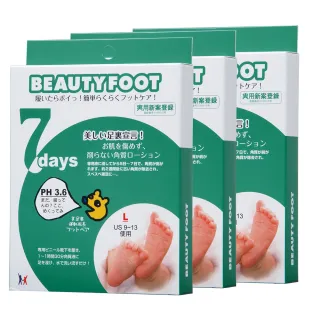 【日本Beauty Foot】去角質足膜-大尺寸 30mlx2枚入(三入組)