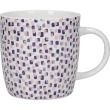 【KitchenCraft】骨瓷馬克杯 繽紛方格425ml(水杯 茶杯 咖啡杯)