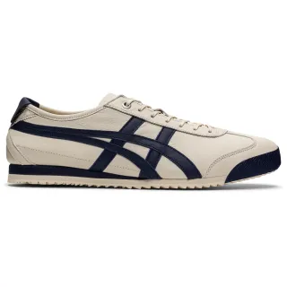 【Onitsuka Tiger】鬼塚虎 官方旗艦店 MEXICO 66 SD 休閒鞋 米色底藍邊(1183A872-200)