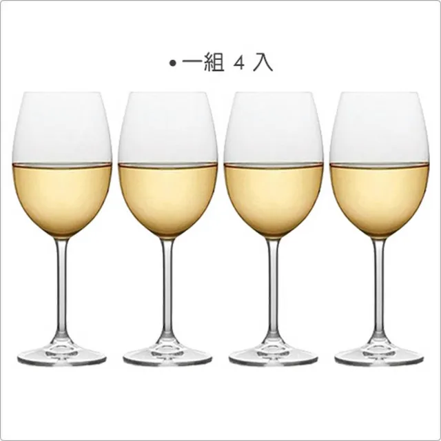 【CreativeTops】水晶玻璃白酒杯4入 488ml(調酒杯 雞尾酒杯 紅酒杯)