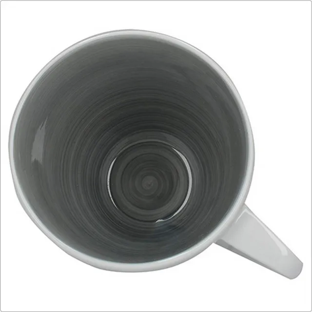 【CreativeTops】湖水紋暈染馬克杯 墨灰450ml(水杯 茶杯 咖啡杯)