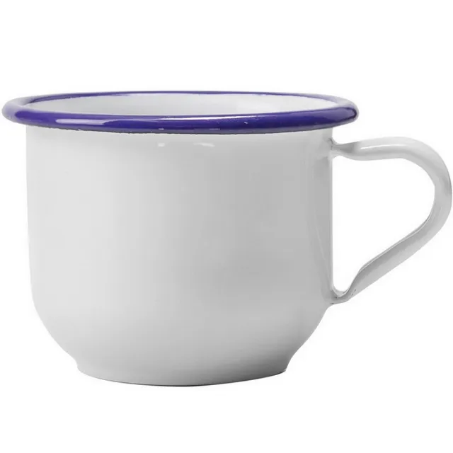 【IBILI】復古琺瑯馬克杯 藍150ml(水杯 茶杯 咖啡杯 露營杯 琺瑯杯)
