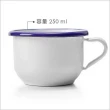 【IBILI】復古琺瑯馬克杯 藍250ml(水杯 茶杯 咖啡杯 露營杯 琺瑯杯)