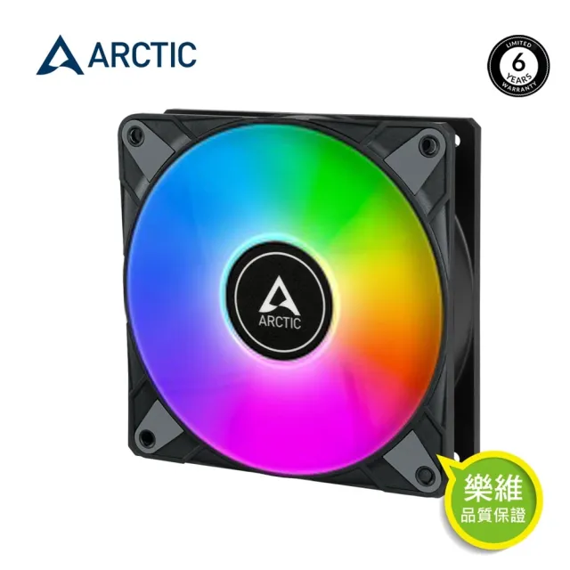 【Arctic】P12 PWM PST A-RGB 12公分共享旋風扇(6年保固 RGB 全色彩控制)