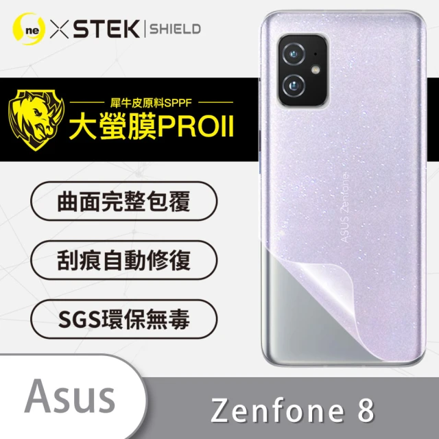 【o-one大螢膜PRO】ASUS ZenFone 8 滿版手機背面保護貼