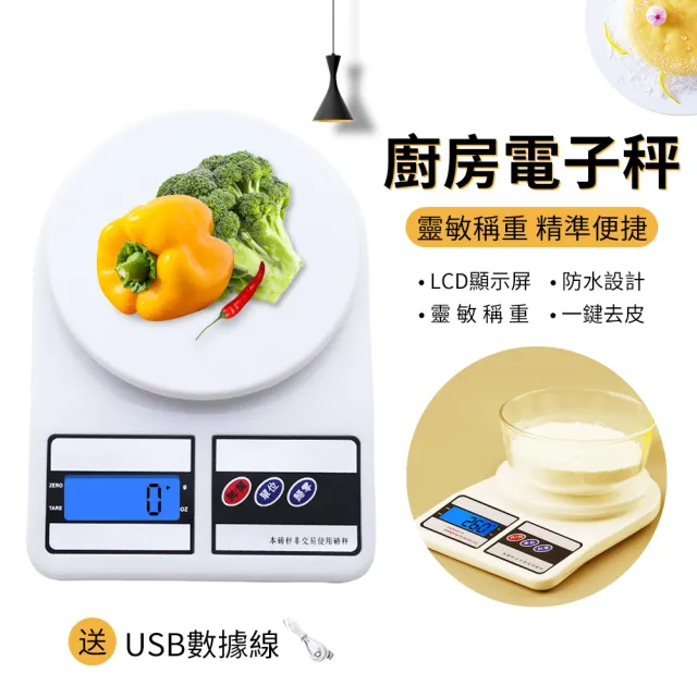 【ANTIAN】家用小型電子食物料理秤 數位廚房秤 食物克秤 烘焙小秤 中藥秤(精確至0.1g/2000g 非供交易使用)