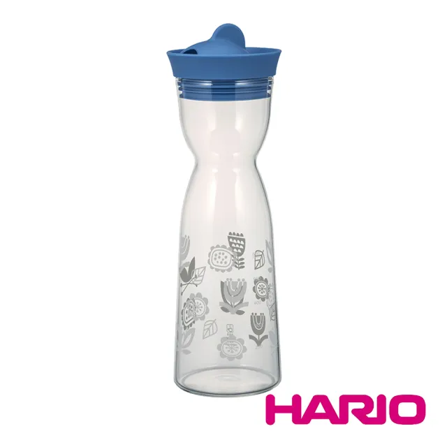 【HARIO】溫感變色水壺1000ml(藍色/白色)