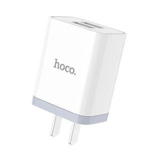 【HOCO】C50 澤銳雙口充電器(充電頭/快充/美規/雙孔)