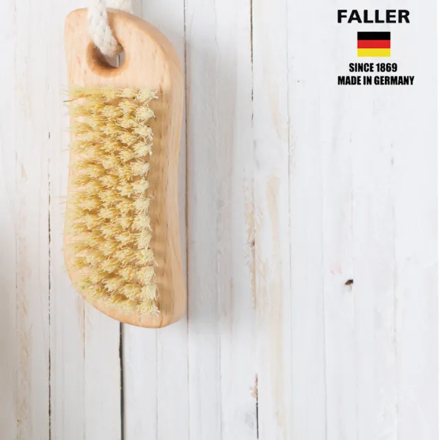 【FALLER 芙樂】德國製原木植物纖維手部雙足清潔按摩刷(厚刷/沐浴按摩美容/77好運節)