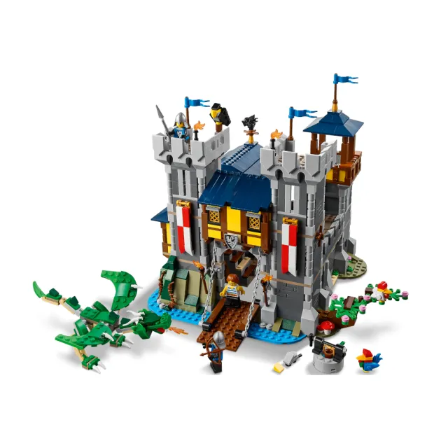 【LEGO 樂高】創意百變系列3合1 31120 中世紀古堡(城堡 市集 禮物 居家擺設)