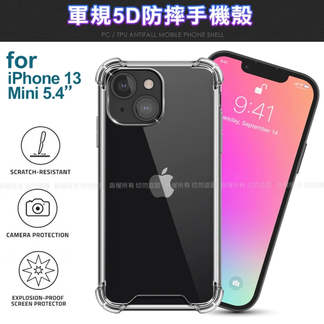 CityBoss iPhone 13 Mini 5.4 軍規5D防摔手機殼