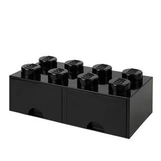 【Room Copenhagen】樂高 LEGO 八凸抽屜收納箱-黑色(40061733)