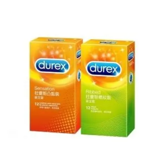 【Durex杜蕾斯】凸點12入+螺紋12入保險套(共24入)