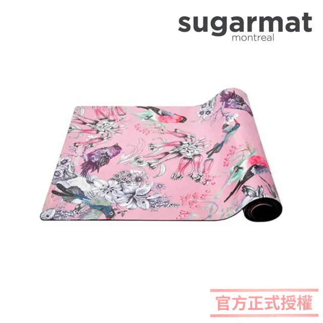 【加拿大Sugarmat】麂皮絨天然橡膠加寬瑜珈墊 3.0mm(帕克西尼幻想  Bird Fantasy Suede)