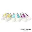 【TINO BELLINI 貝里尼】繽紛鞋帶星芒真皮厚底休閒鞋LB0T0006(藍)