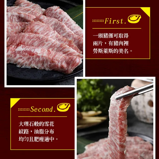 【享吃肉肉】西班牙手切伊比利松阪豬3包(200g±10%/包 中秋烤肉/燒烤)