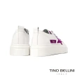 【TINO BELLINI 貝里尼】繽紛鞋帶星芒真皮厚底休閒鞋LB0T0006(紫)
