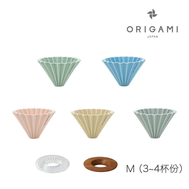 【ORIGAMI】陶瓷濾杯組M(霧色 3-4人份)