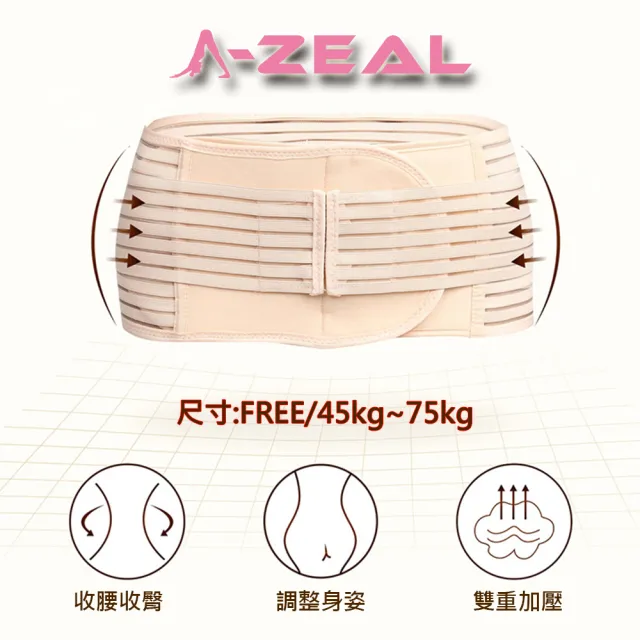 【A-ZEAL】緊緻雙重加壓塑身帶(收腰收腹/調整身姿-BT5805-1入-速達)