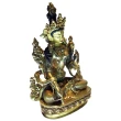 【十方佛教文物】白度母尼泊爾銅鎏金手工佛像13公分