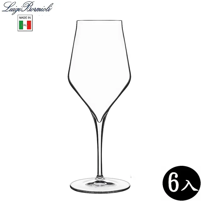 【Luigi Bormioli】頂級紅酒杯 水晶玻璃 450ml/6入 450ml(紅酒杯)