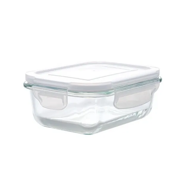 【NITORI 宜得利家居】耐熱玻璃保存容器 370ml 長方形(玻璃保存容器)