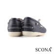 【SCONA 蘇格南】SCONA 蘇格南 全真皮 舒適休閒帆船鞋(藍色 7356-1)