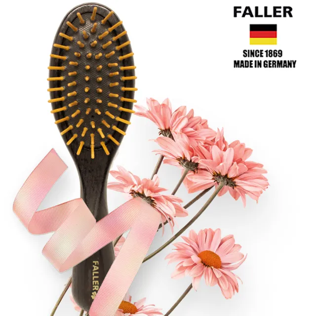 【FALLER 芙樂】德國製FSC梣木氣墊木齒梳防靜電柔順直髮(氣墊梳/梳頭按摩美容/雙11)