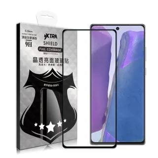 【VXTRA】三星 Samsung Galaxy Note20 5G 全膠貼合 滿版疏水疏油9H鋼化頂級玻璃膜-黑