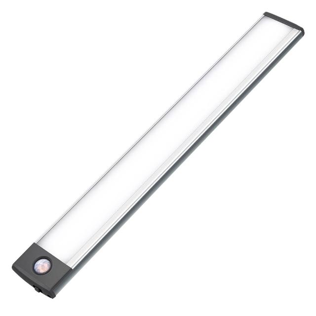 【WEIBO】三色調光磁吸LED紅外線感應燈-LI3360L 32.3CM(USB充電 白光 暖白光 自然光 60顆LED)