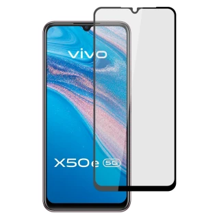 【Ayss】vivo X50e 5G/6.44吋 超好貼滿版鋼化玻璃保護貼(滿膠平面滿版/9H/疏水疏油-黑)