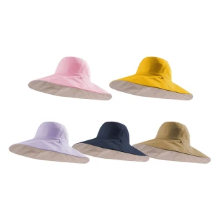 【JOEKI】大帽沿雙面防曬漁夫帽-PJ0061(自創造型漁夫帽 素面漁夫帽 漁夫帽 穿搭必備)