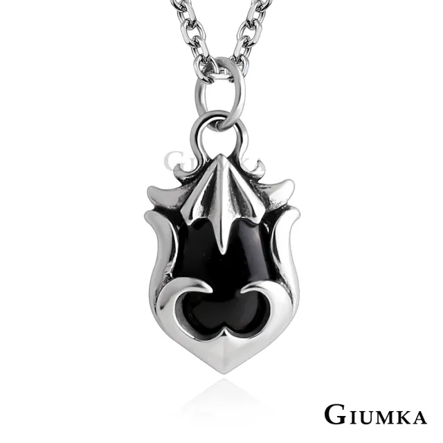 【GIUMKA】男項鍊．神秘徽章．個性．黑色/藍色(新年禮物)