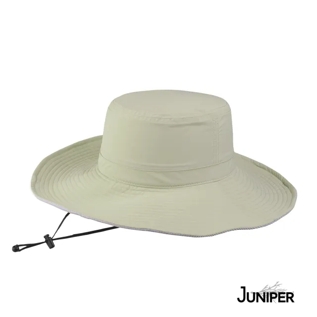 【Juniper 朱尼博】戶外大帽眉抗UV防潑水防曬遮陽帽 MJ7228(帽子/防曬帽/登山帽/大眉帽)