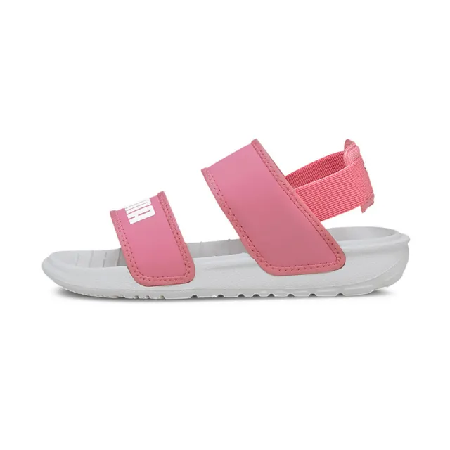 【PUMA】PUMA Soft Sandal PS 男女大童 涼拖鞋 粉白色(37569503)