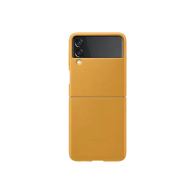 【Samsung 三星】Galaxy Z Flip3 5G 原廠皮革背蓋