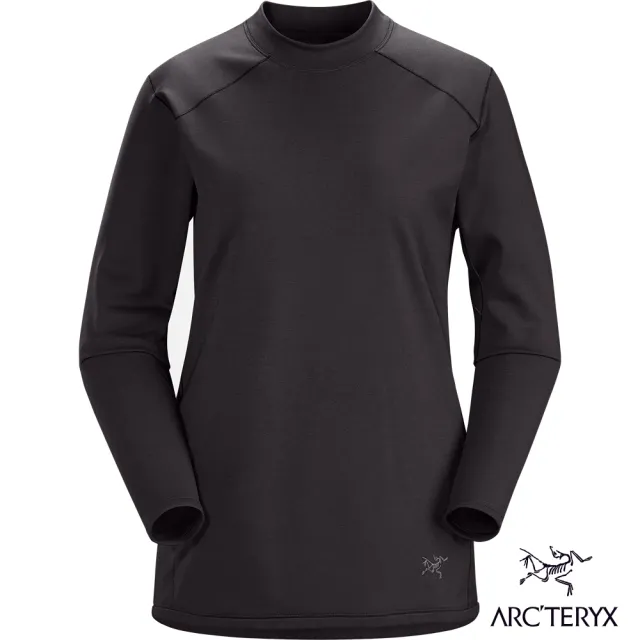 【Arcteryx 始祖鳥官方直營】女 Motus AR 保暖 長袖 圓領衫(黑)