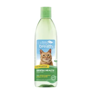【Fresh breath 鮮呼吸】犬貓潔牙水 16oz(天然寵物潔牙水、用喝的不用刷牙)