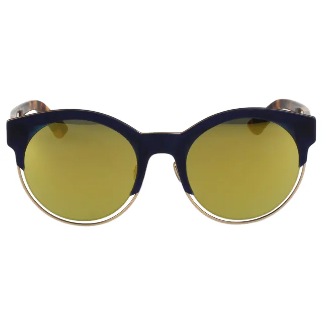 【Dior 迪奧】水銀面 太陽眼鏡(藍色+琥珀色)