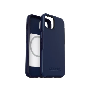 【OtterBox】iPhone 13 6.1吋 Symmetry Plus 炫彩幾何保護殼-藍(Made for MagSafe 認證)