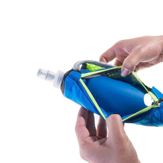 【AONIJIE】奧尼捷 手持水壺包 藍色 含500ml軟水壺 現貨 快速出貨