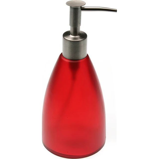【VERSA】玻璃洗手乳罐 紅250ml(按壓瓶 分裝瓶 乳液瓶 沐浴乳罐)